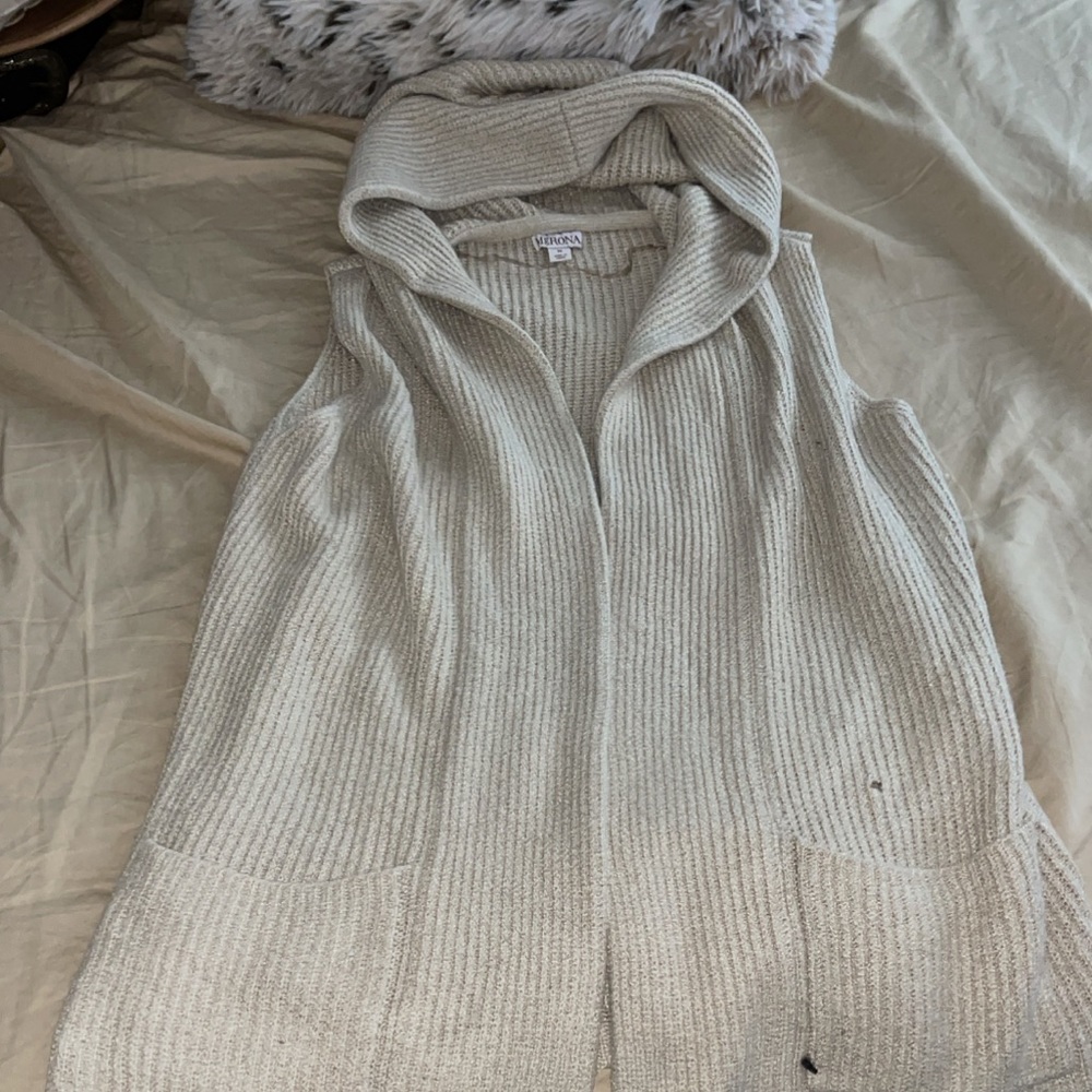 Sweater vest cardigan